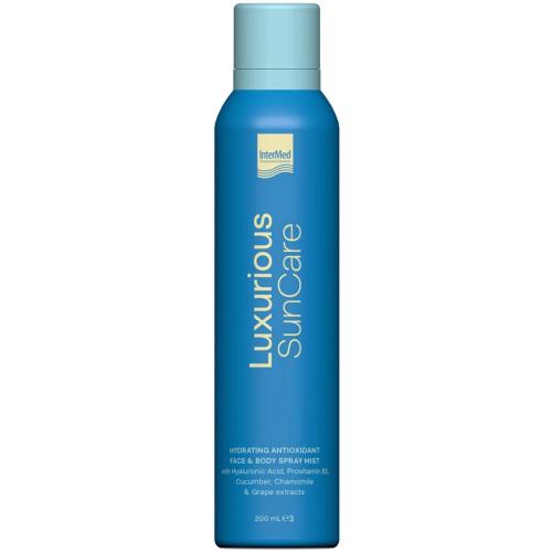 Luxurious Sun Care Hydrating Antioxidant Face & Body Spray Mist Ενυδατικό & Αντιοξειδωτικό Mist Προσώπου Σώματος 200ml
